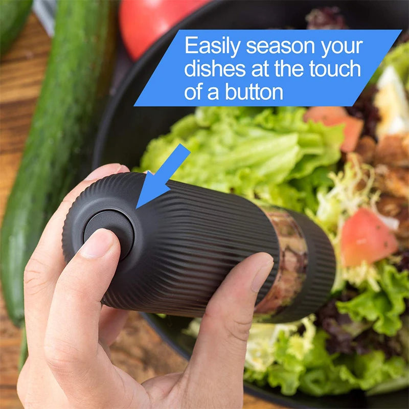 Effortless Flavor: Automatic Electric Salt and Pepper Grinder with Adjustable Coarseness for Perfect Seasoning