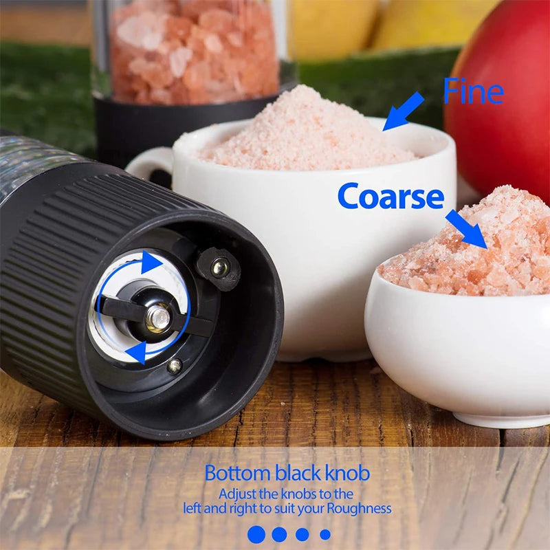 Effortless Flavor: Automatic Electric Salt and Pepper Grinder with Adjustable Coarseness for Perfect Seasoning