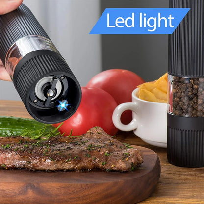 Effortless Flavor: Automatic Electric Salt and Pepper Grinder with Adjustable Coarseness for Perfect Seasoning